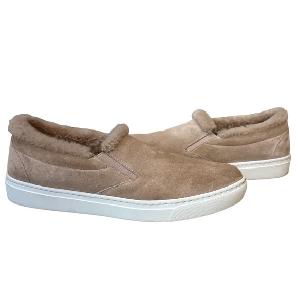 M. Gemi Shoes - M. Gemi Cerchio Suede Shearling Fur Trim Sneakers Size 41